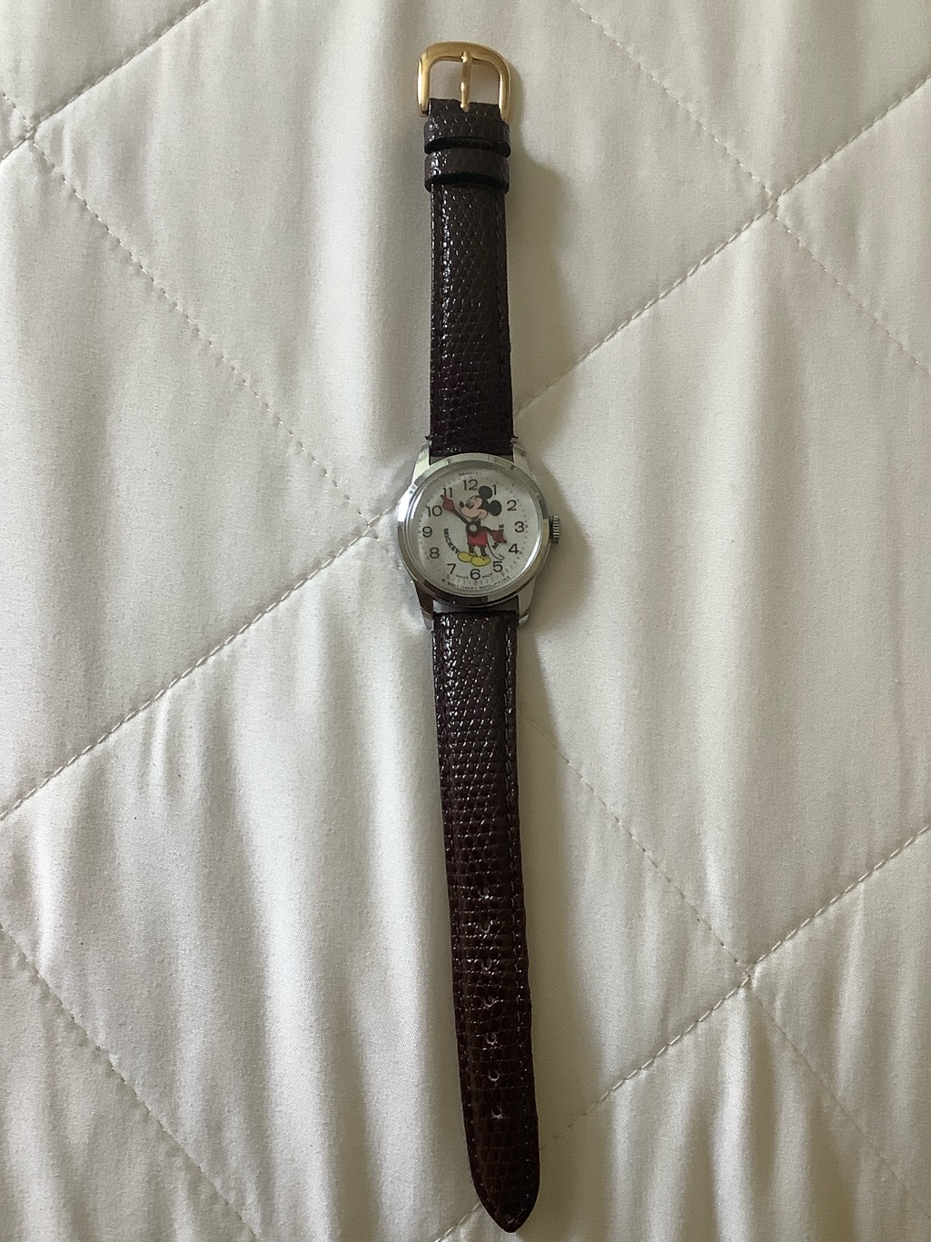 Vintage 1970s Bradley SwissMade Mickey Mouse Watch Needs New Battery